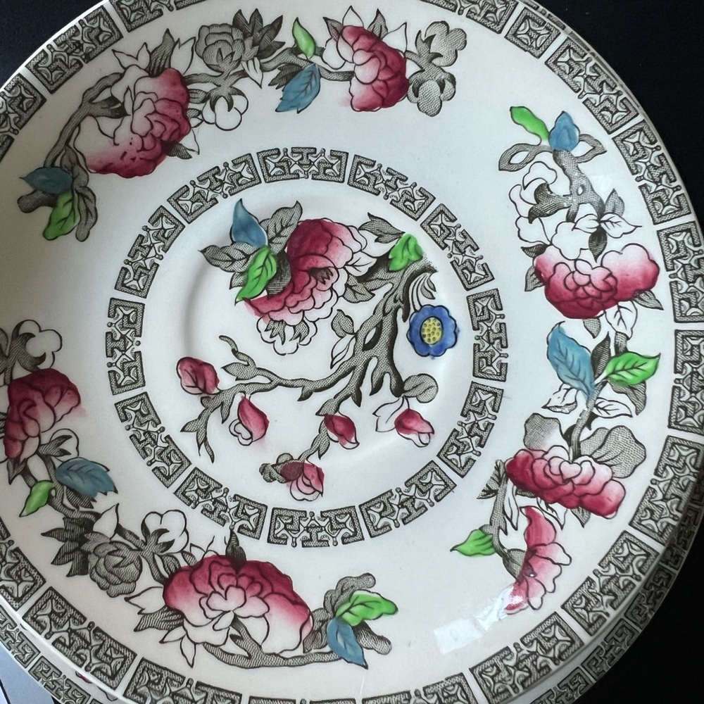 Vintage Floral Patterned Plate set